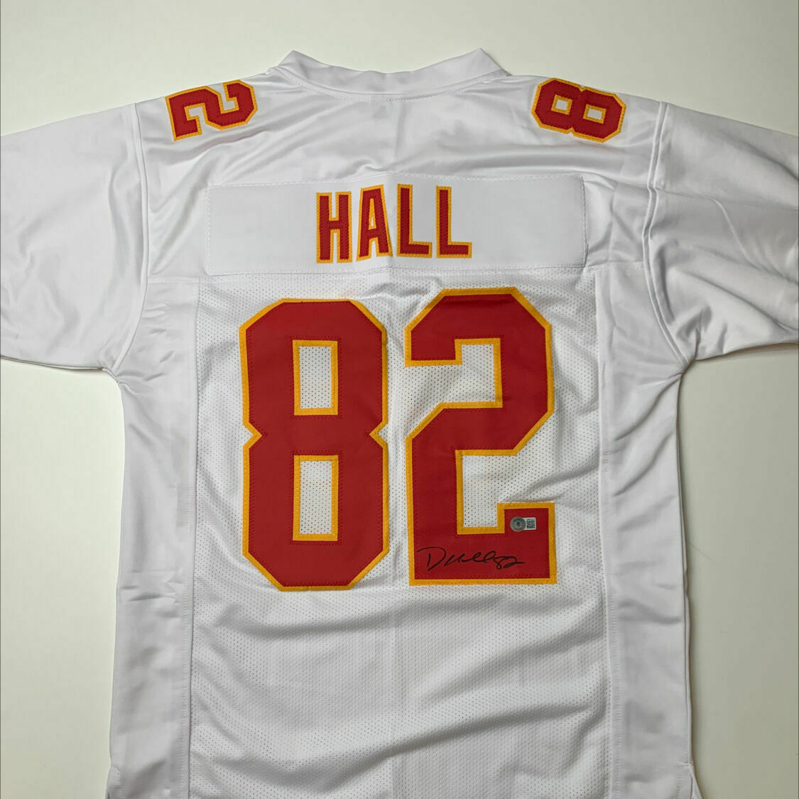 Hall Signed White Custom Jersey