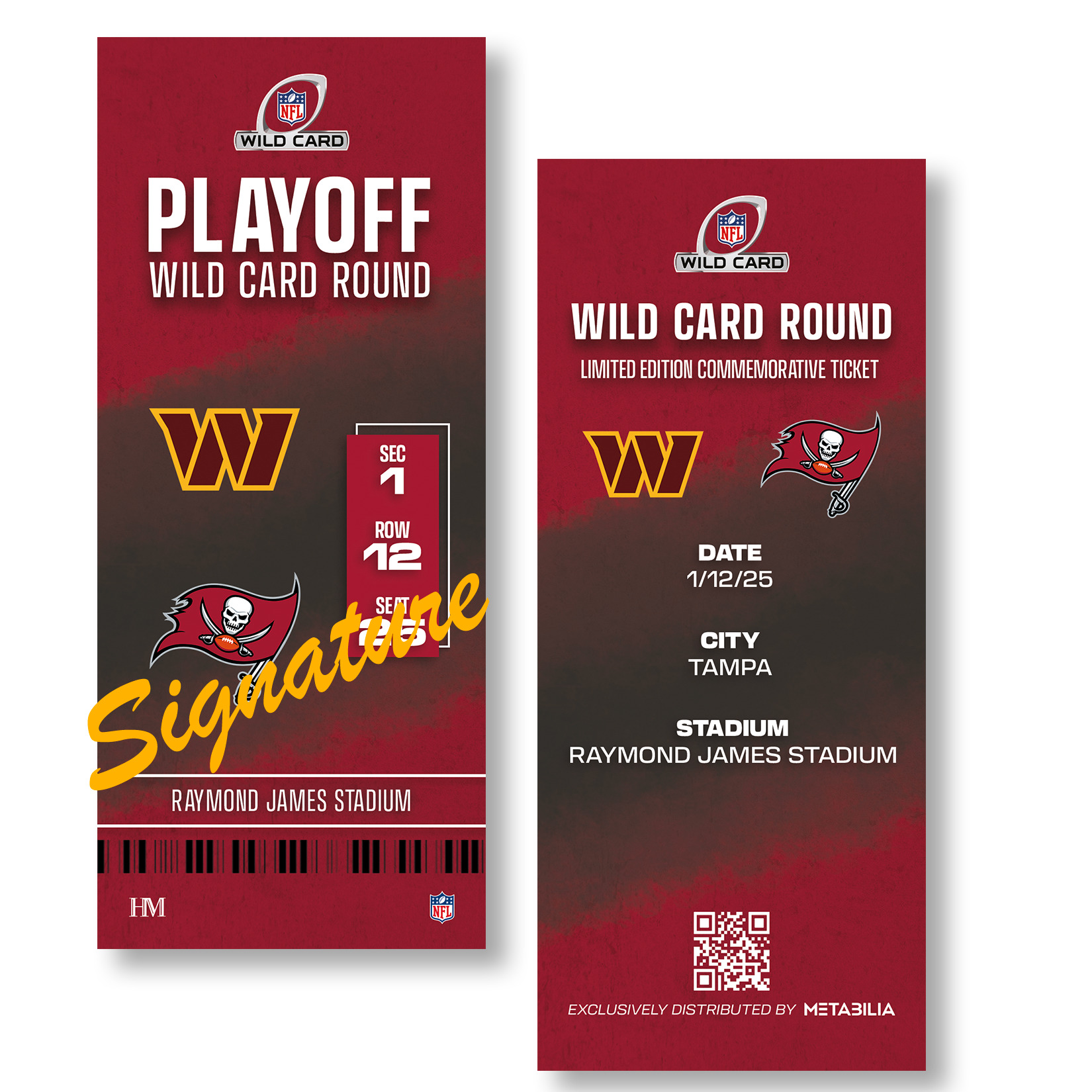 Antoine Winfield Jr. Signed Wildcard Commemorative Ticket