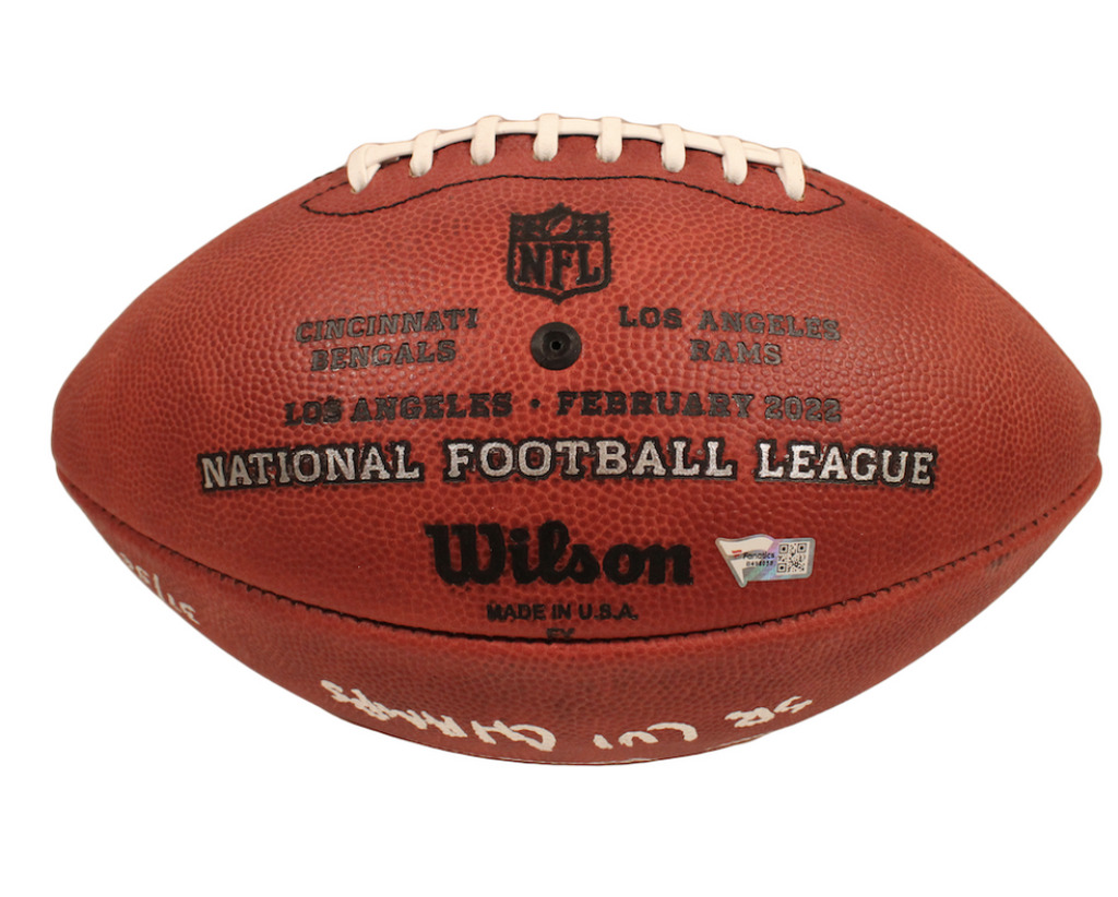 COOPER KUPP Autographed "SB LVI Champs" Super Bowl Champ Football FANATICS LE 56