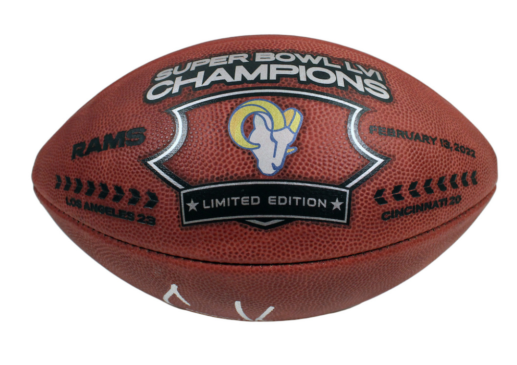 COOPER KUPP Autographed "SB LVI Champs" Super Bowl Champ Football FANATICS LE 56