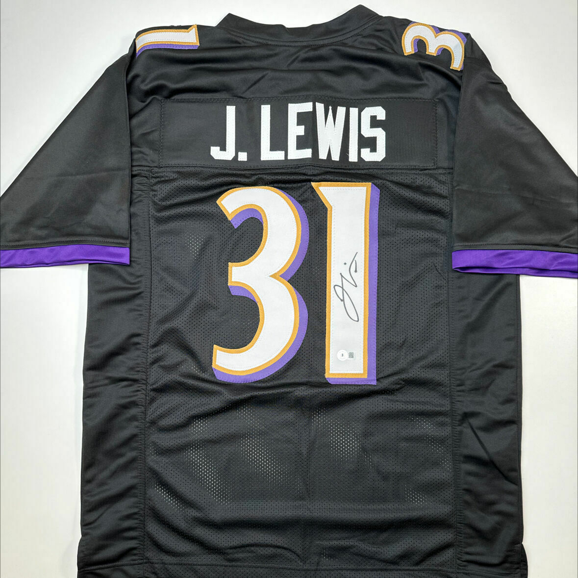 Jamal Lewis Signed Black Custom Jersey