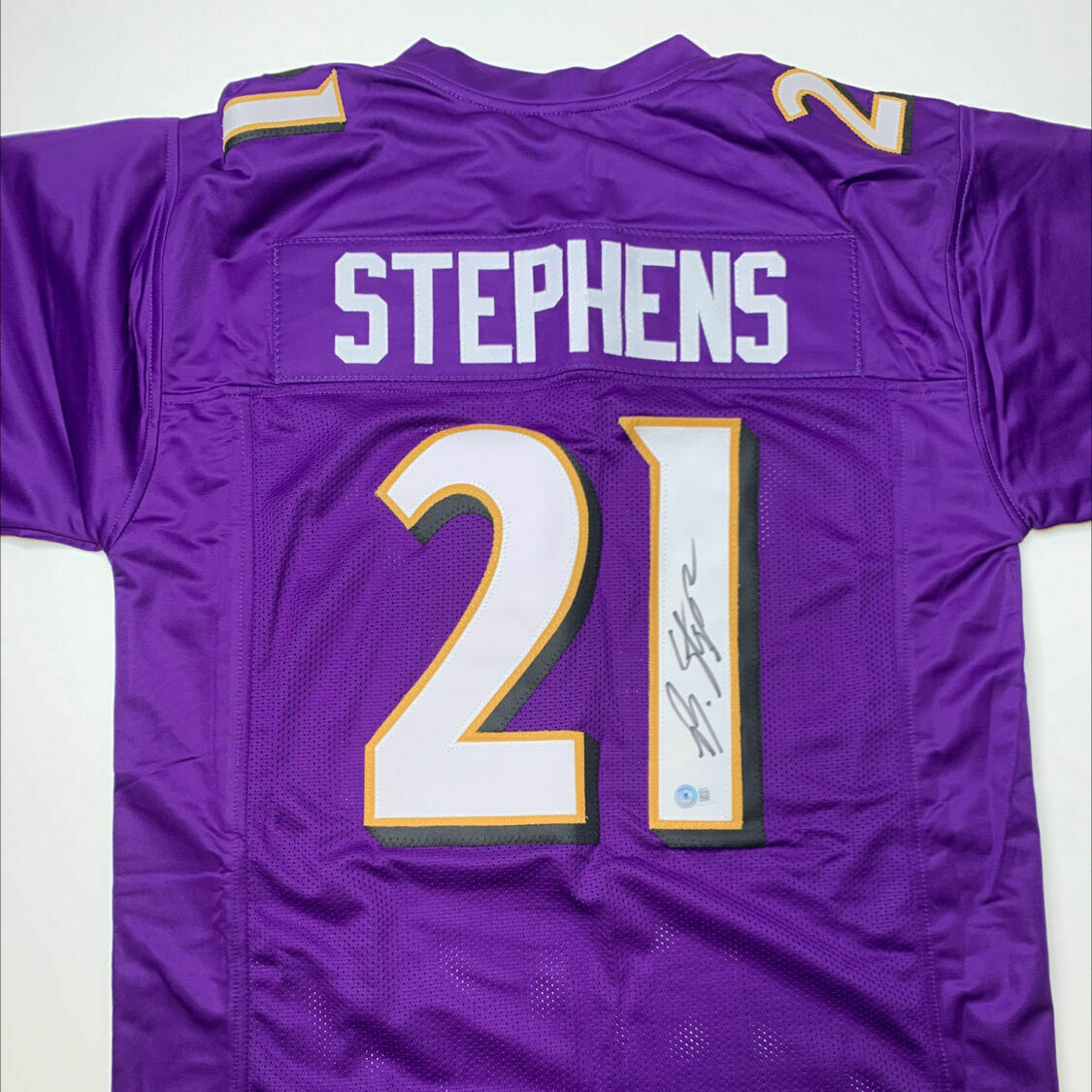 Stephens Signed Purple Custom Jersey