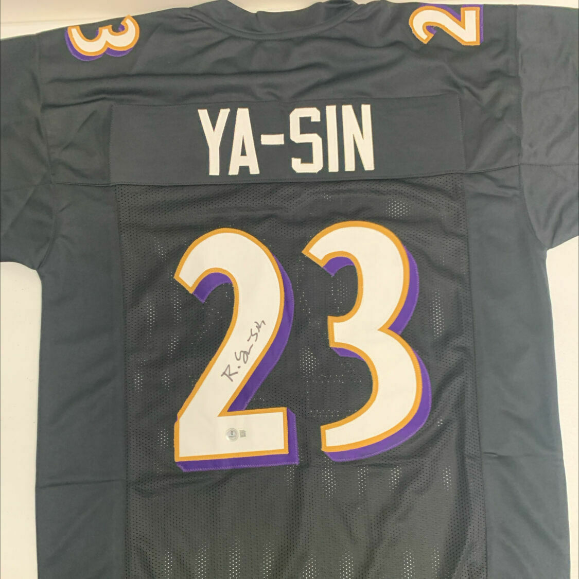 Rock Ya-Sin Signed Black Custom Jersey