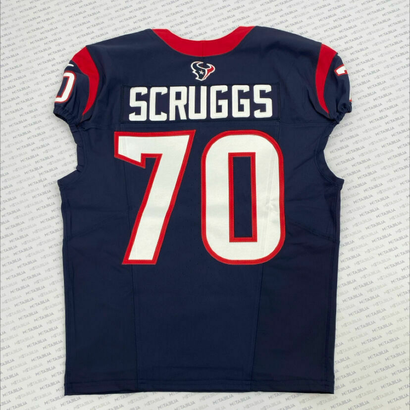 #70 Scruggs Navy Blue Team-Issued Jersey