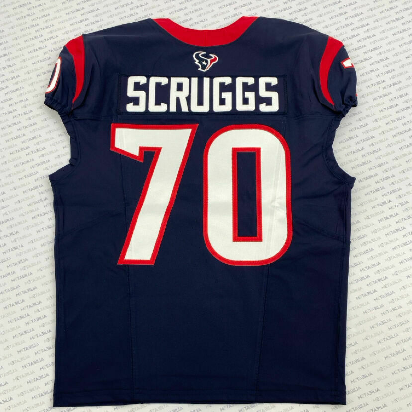 #70 Scruggs Navy Blue Team-Issued Jersey