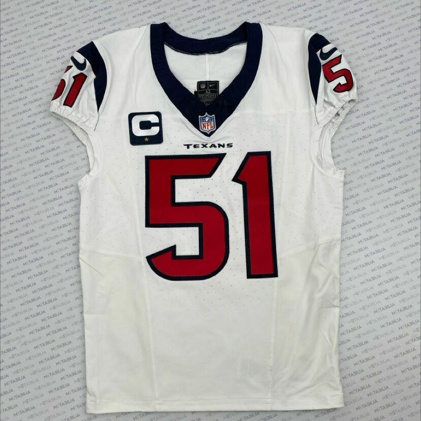 #51 Anderson Jr White Team-Issued Jersey