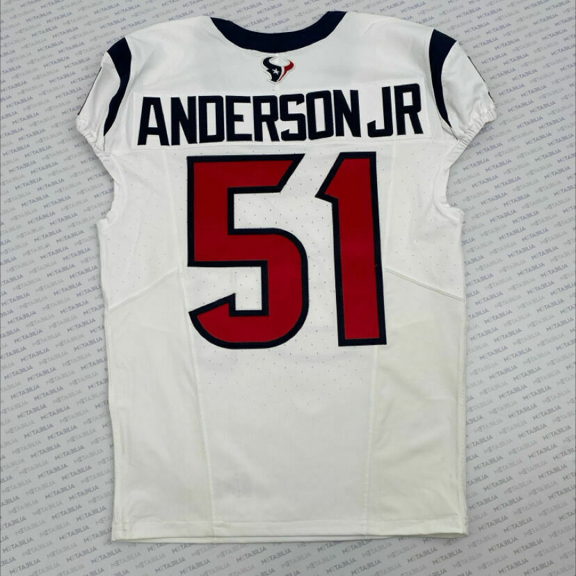 #51 Anderson Jr White Team-Issued Jersey