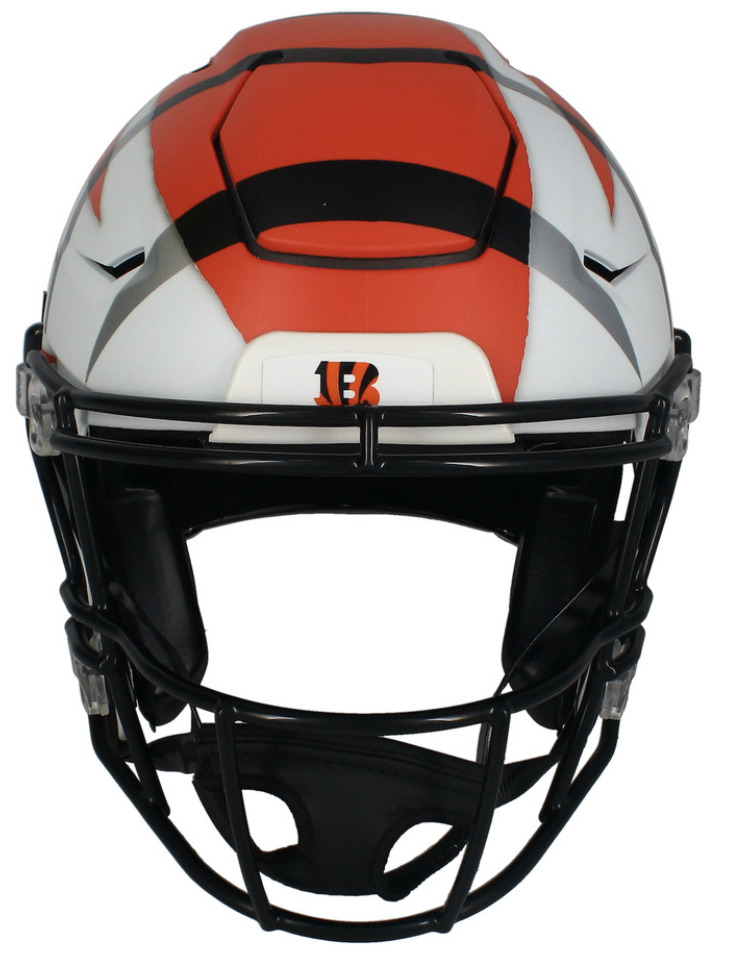 Joe Burrow Autographed "2020 #1 Pick" Bengals FSM Rip Speed Flex Helmet Fanatics
