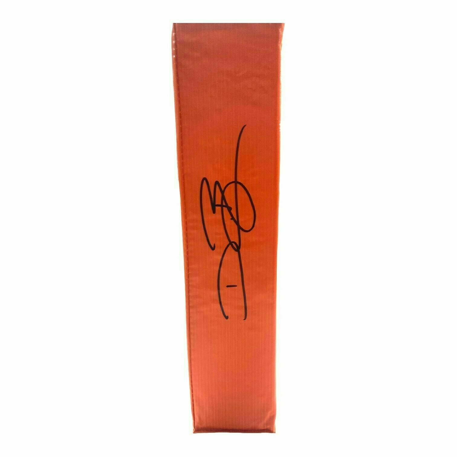 Dwayne Bowe Autographed Orange End Zone Pylon - Beckett