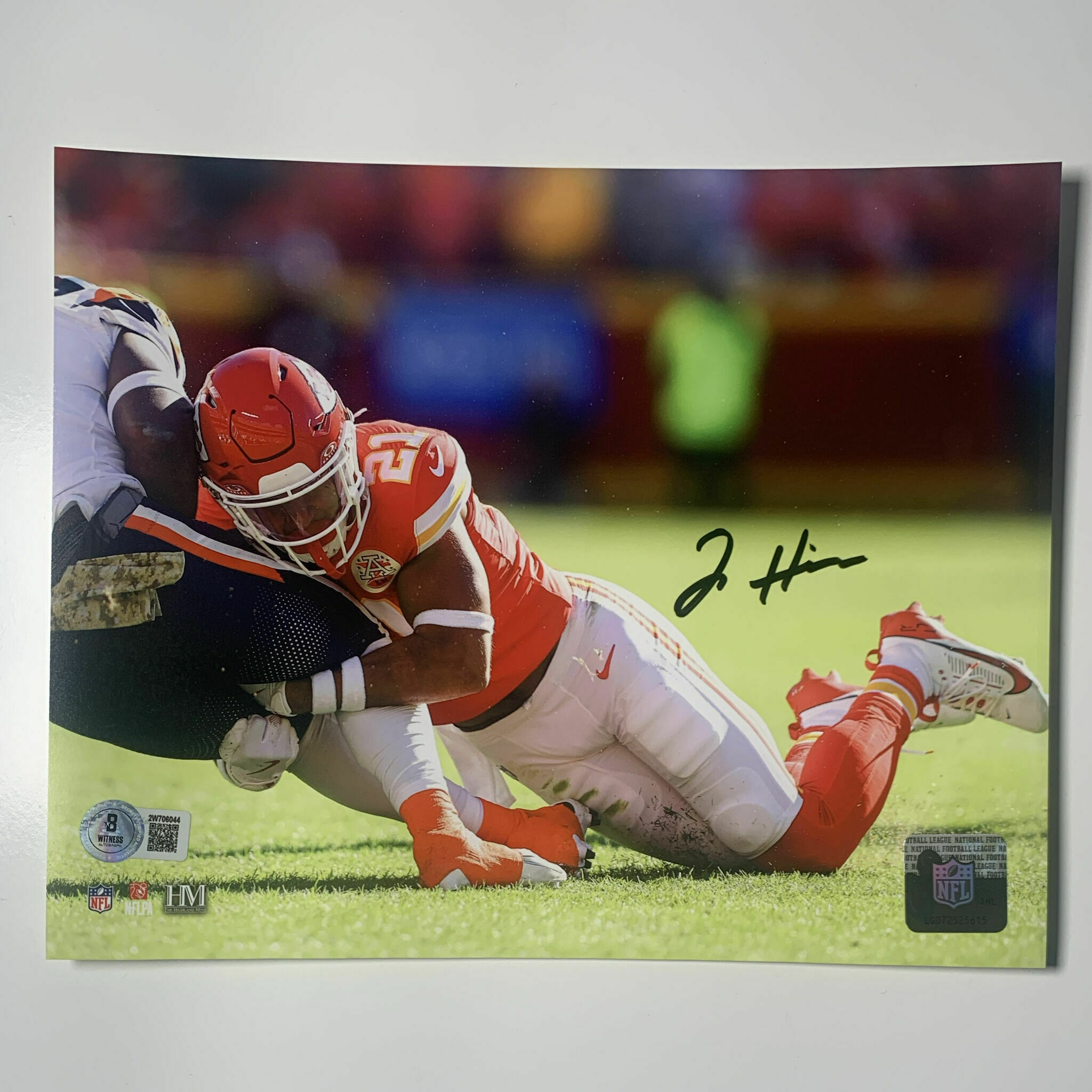 Jaden Hicks Signed 8x10 Tackle