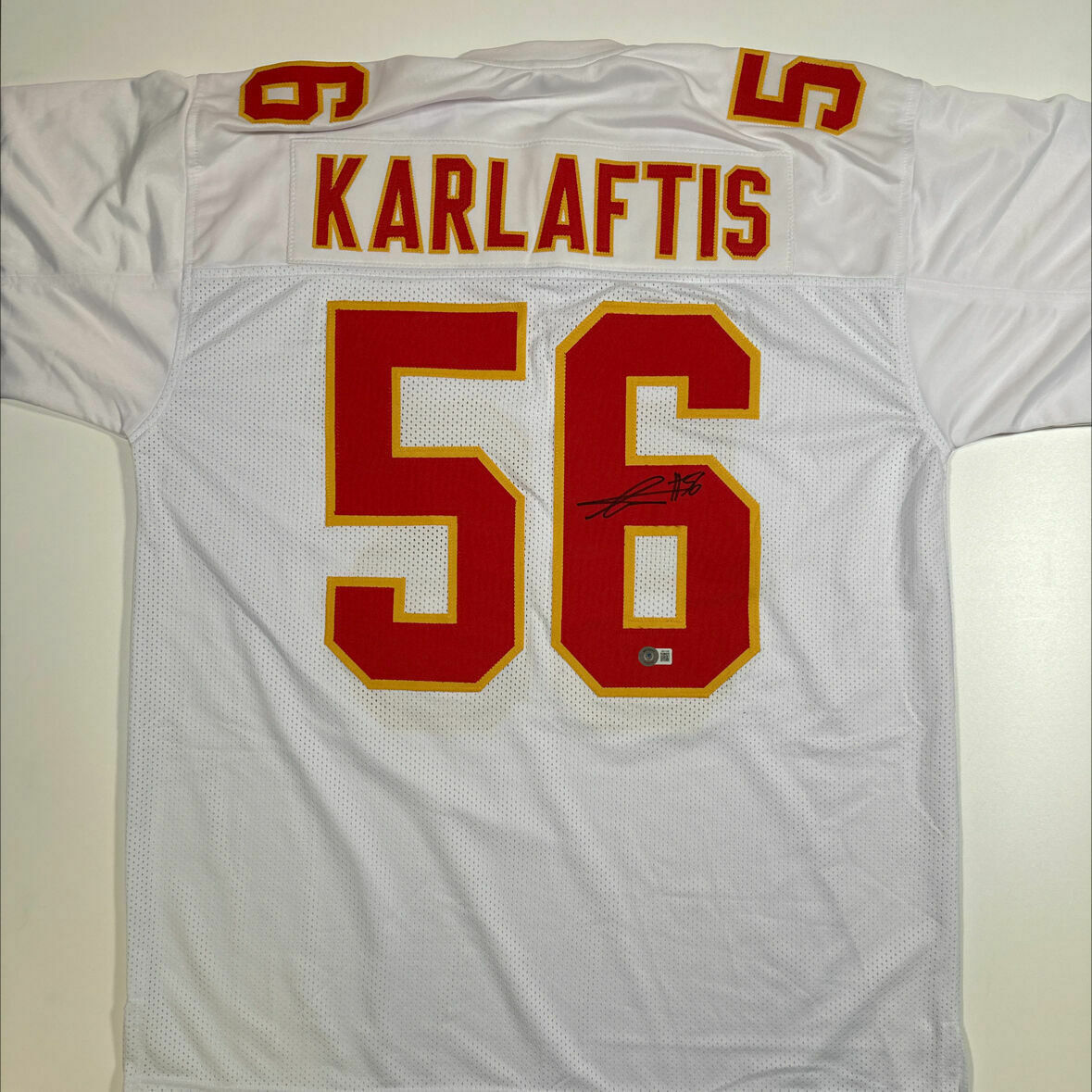 Karlaftis Signed White Custom Jersey