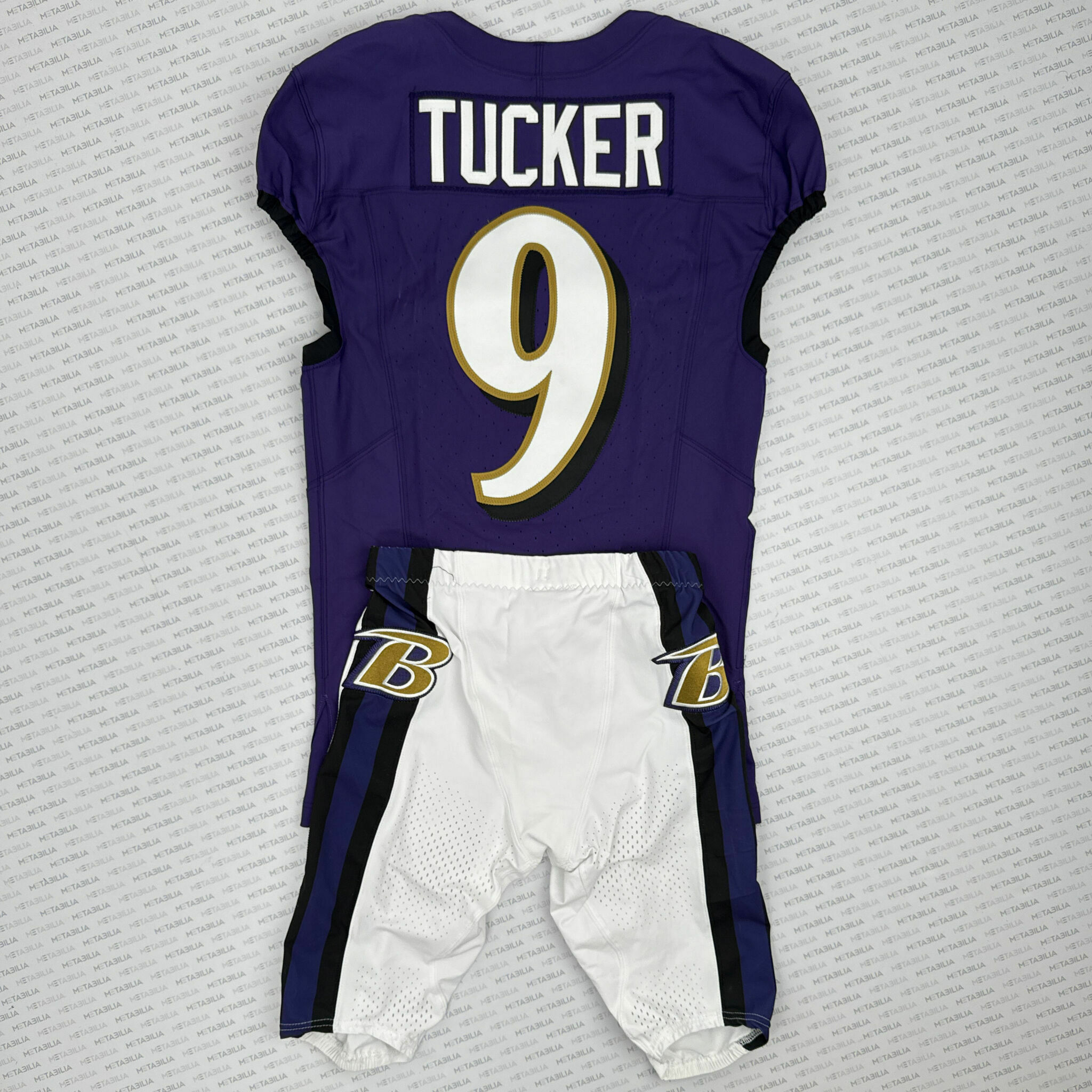 #9 Tucker PLAYOFF Game-Worn Jersey & Pants Set vs Steelers