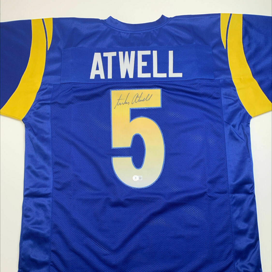Atwell Signed Blue Custom Jersey