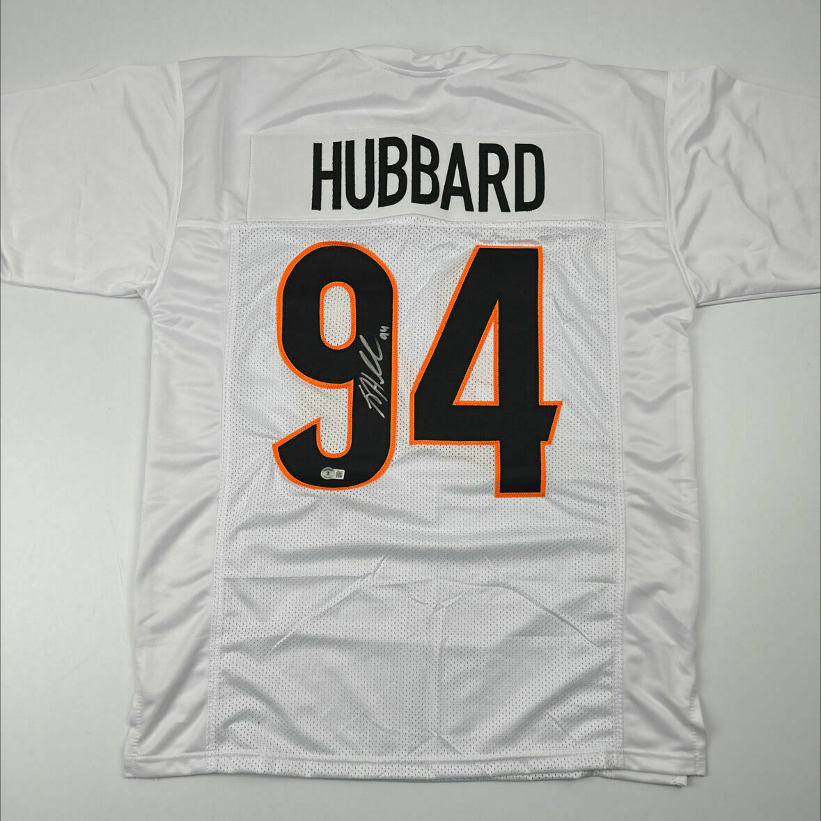 Hubbard Signed White Custom Jersey