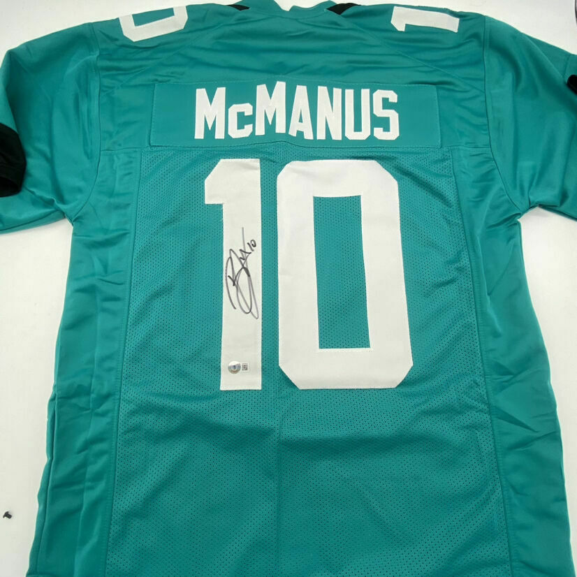 Mcmanus Signed Teal Custom Jersey