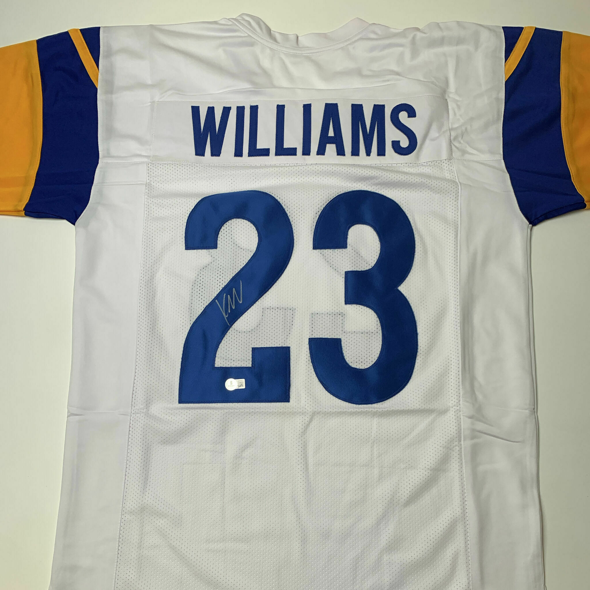 Kyren Williams Signed White Custom Jersey