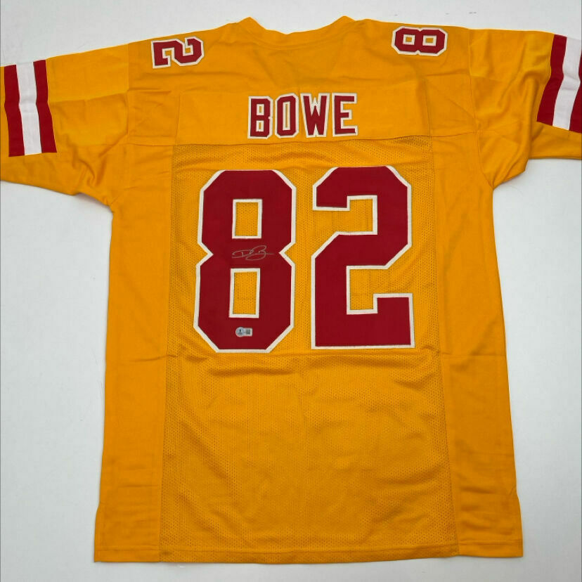 Bowe Signed Yellow Custom Jersey