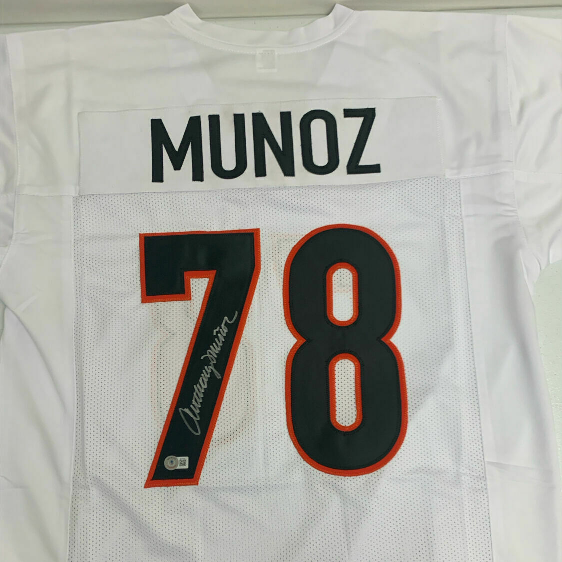 Munoz Signed White Custom Jersey