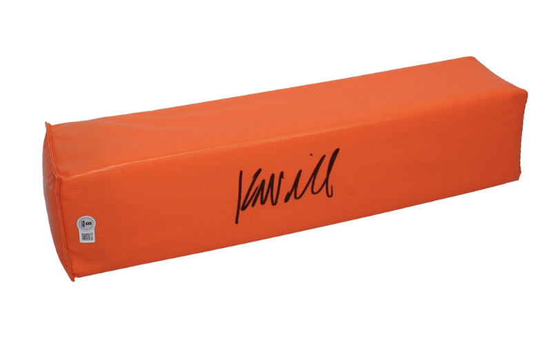 Kyren Williams of the Los Angeles Rams Autographed End-Zone Pylon Beckett