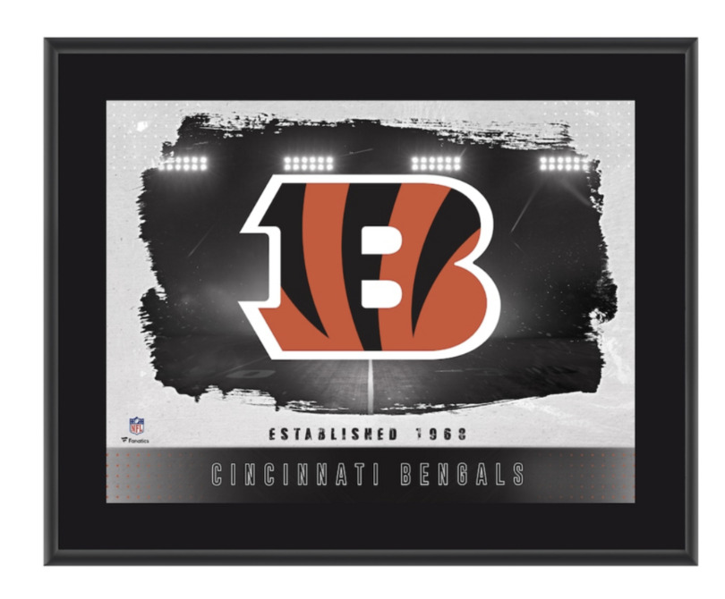 Cincinnati Bengals Team Logo 10.5" x 13" Sublimated Plaque Fanatics