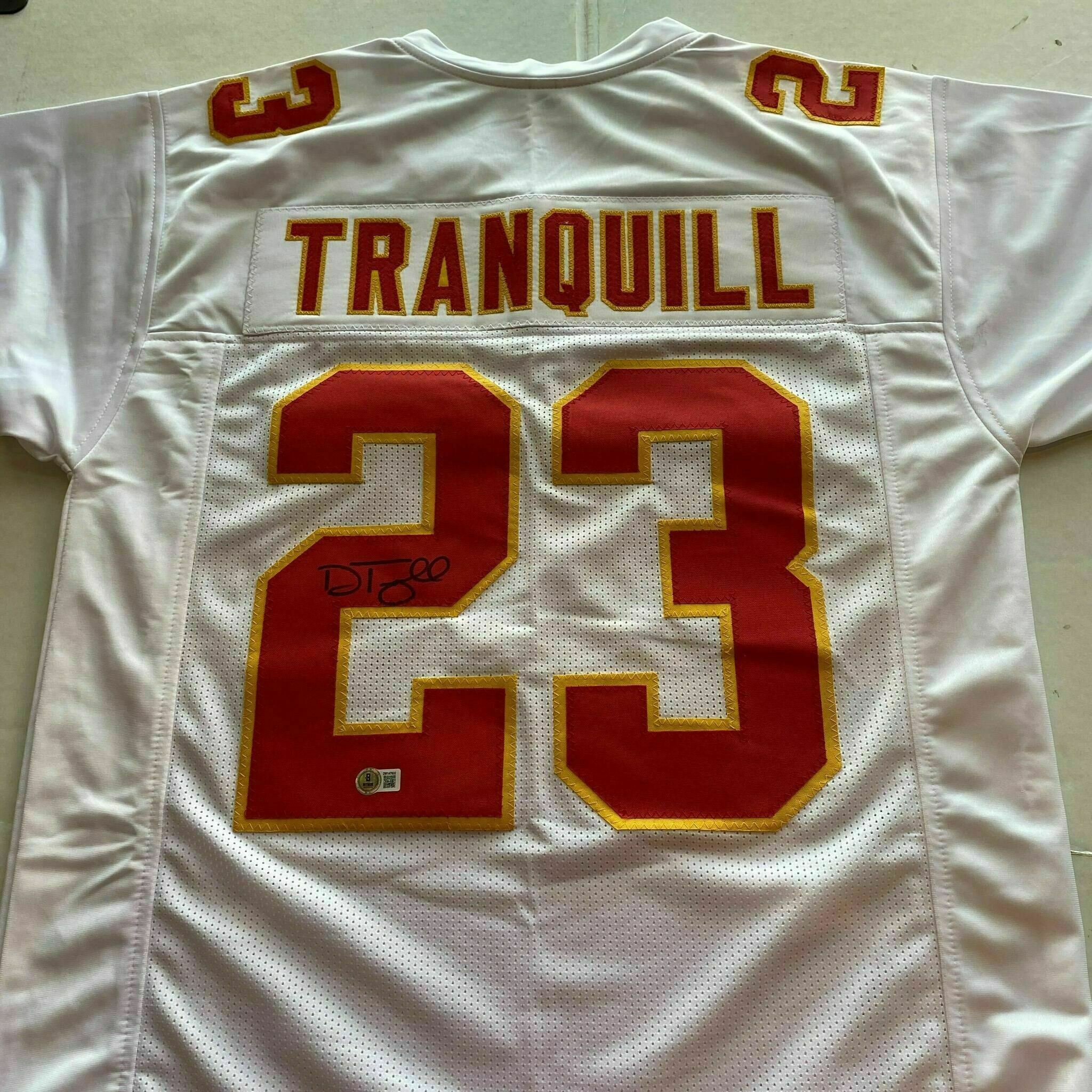Tranquill Signed White Custom Jersey