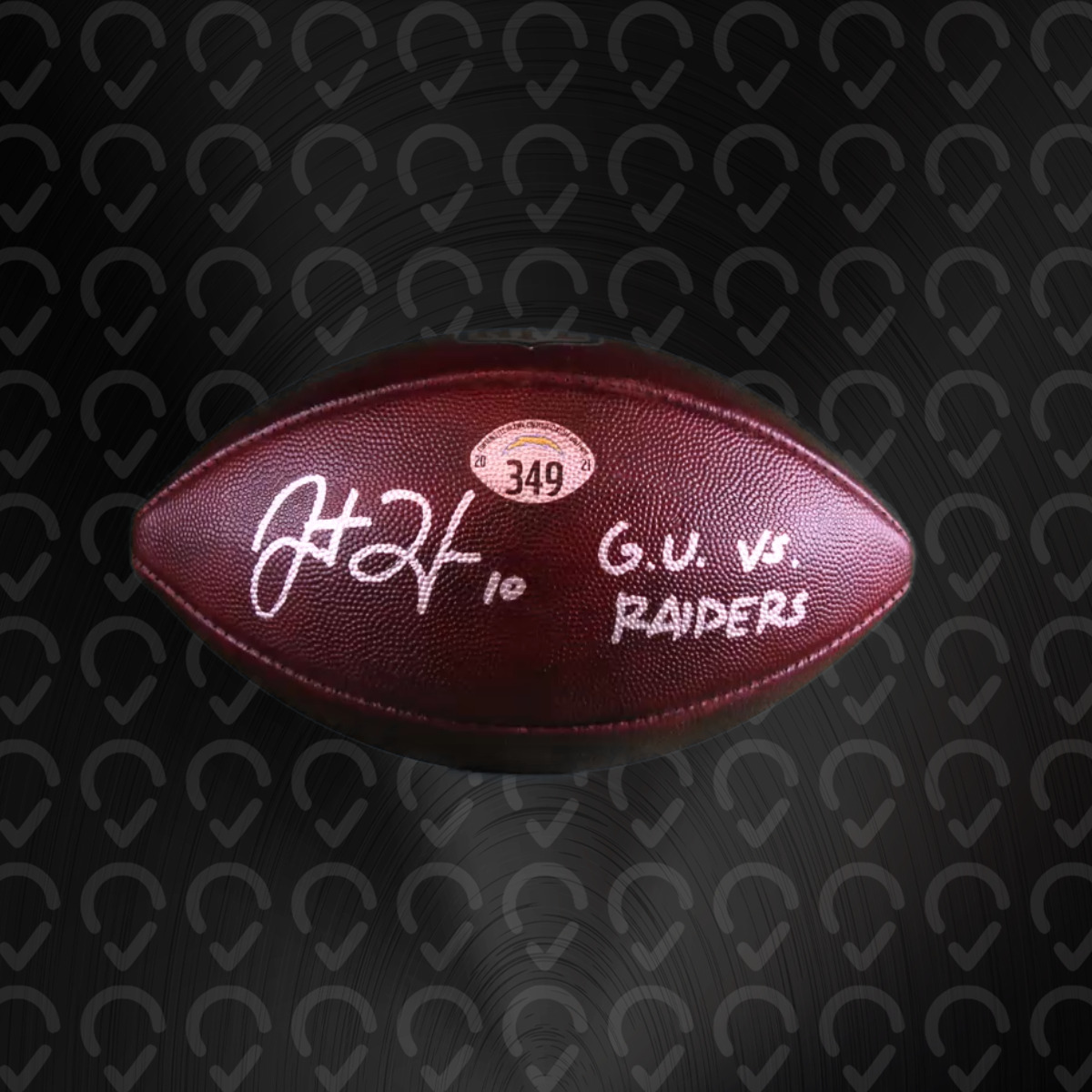 Herbert Signed & Inscribed Game Used Ball #349