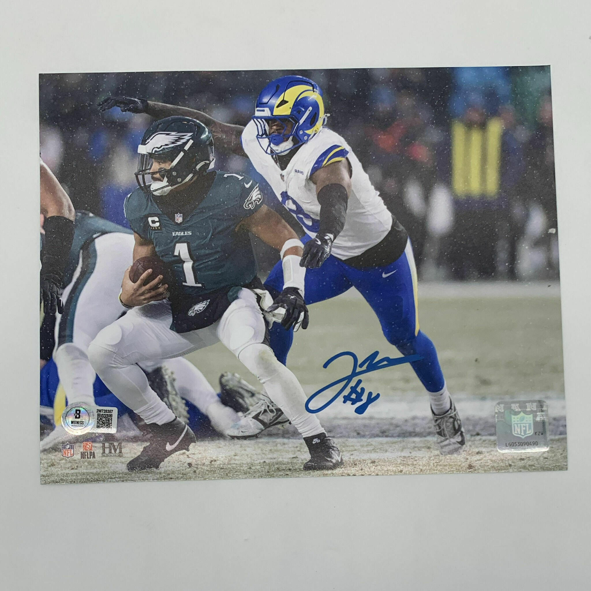 Verse Signed 8x10 Sack