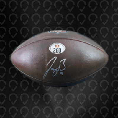 Burrow Signed Game Used Ball #260