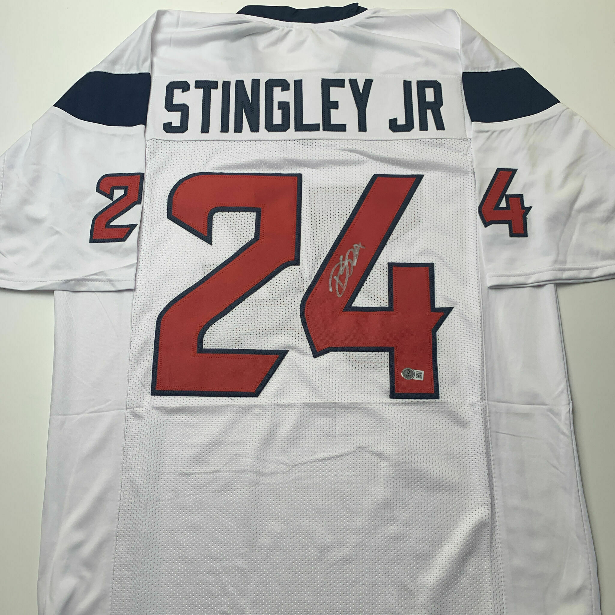 Stingley Signed White Custom Jersey