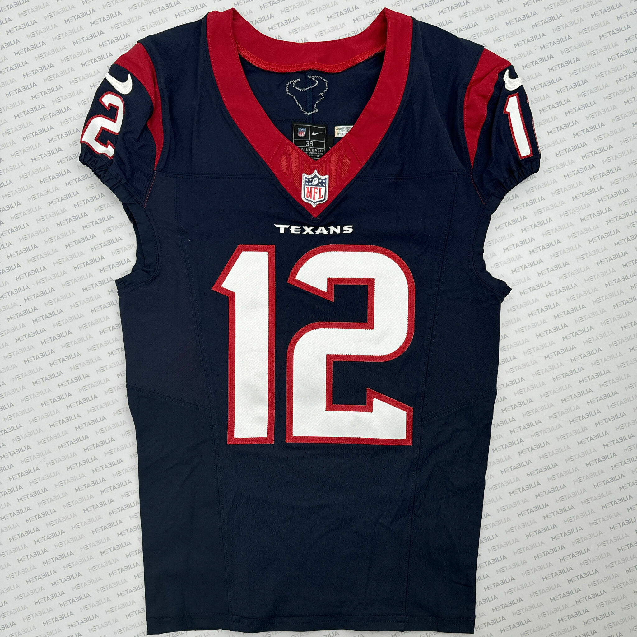 #12 Collins Signed Navy Blue Team-Issued Jersey