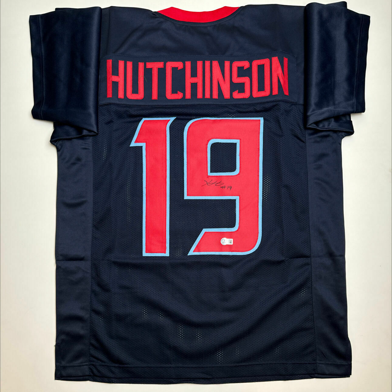 Hutchinson Signed Color Rush Custom Jersey