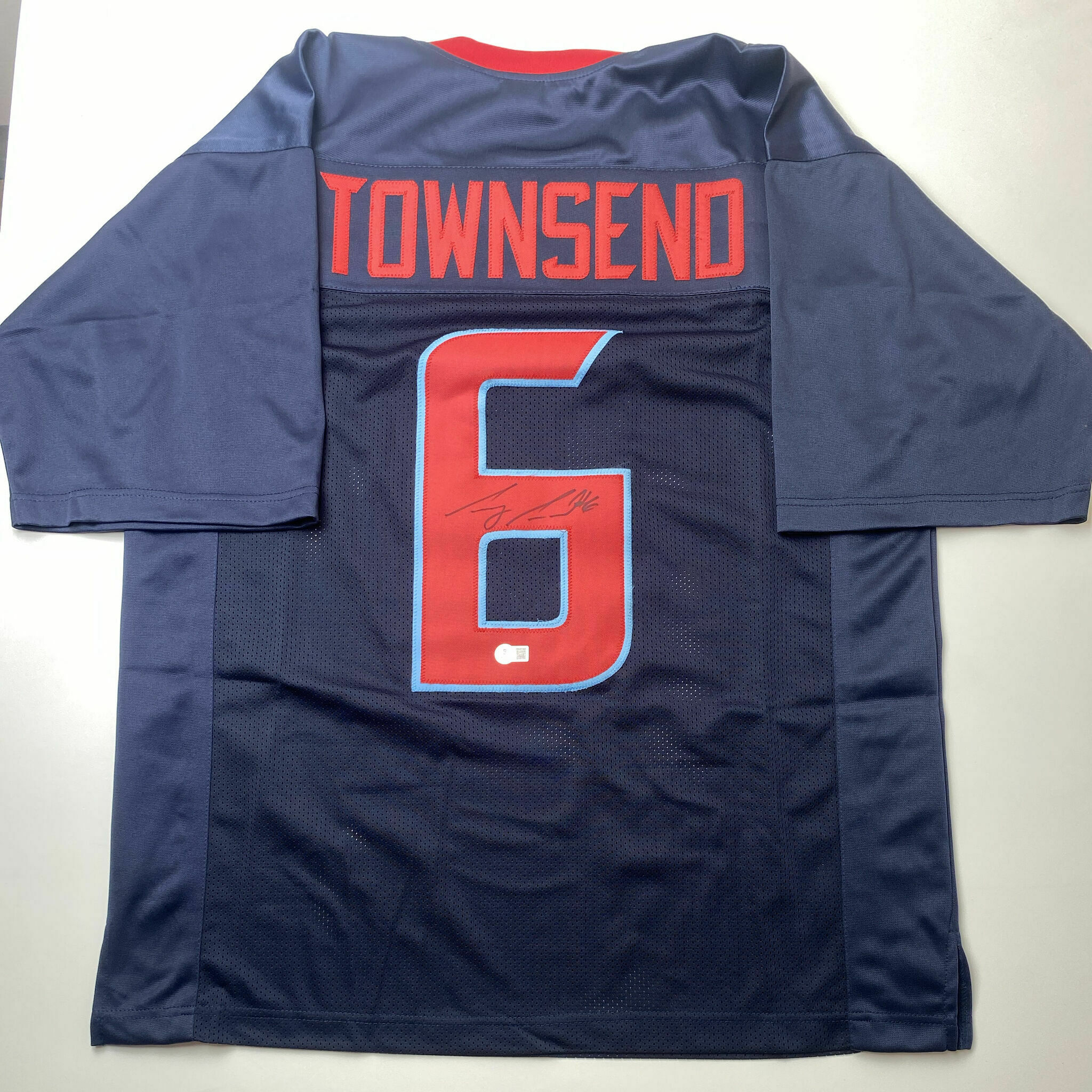Townsend Signed Color Rush Custom Jersey