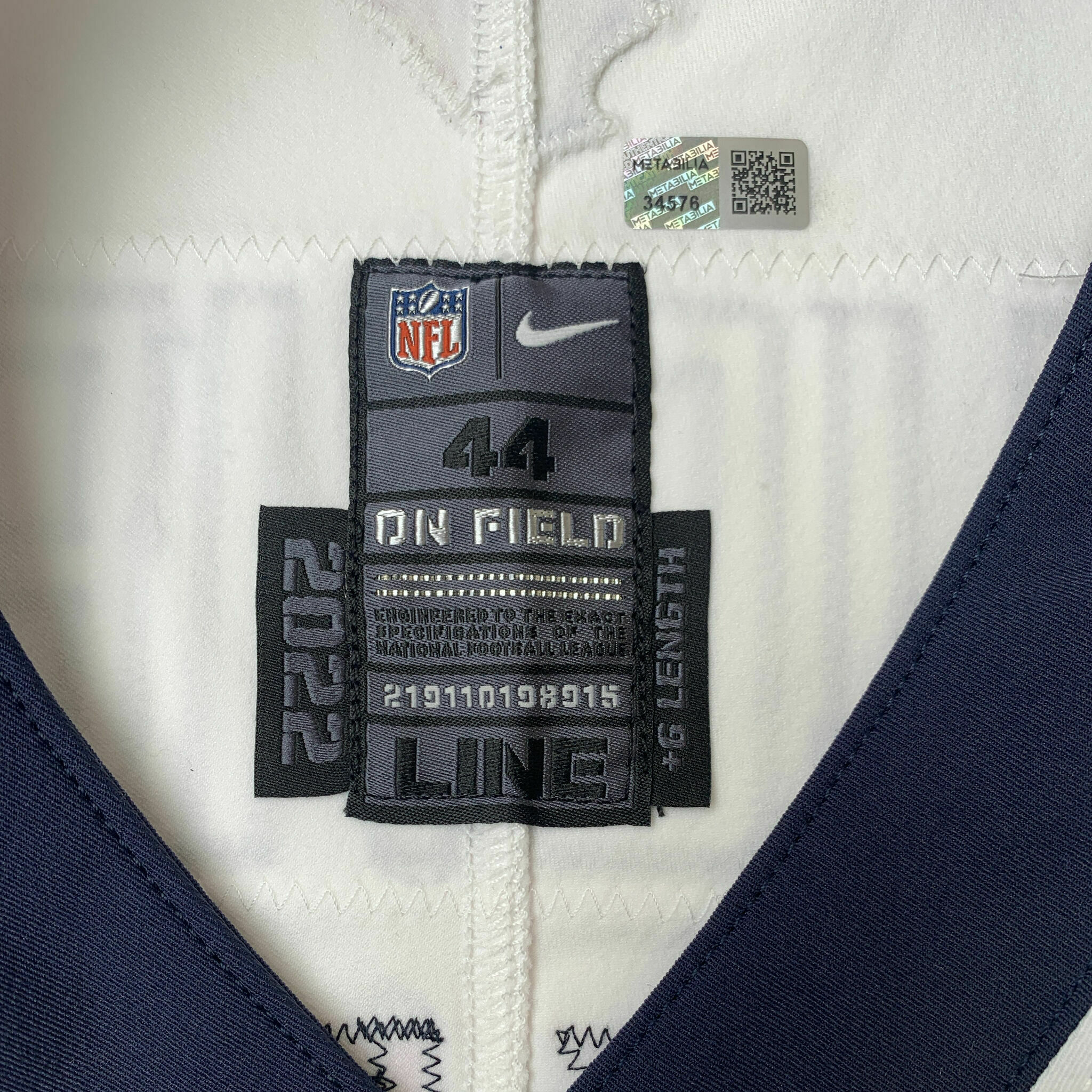 #55 Hughes White Team-Issued Jersey