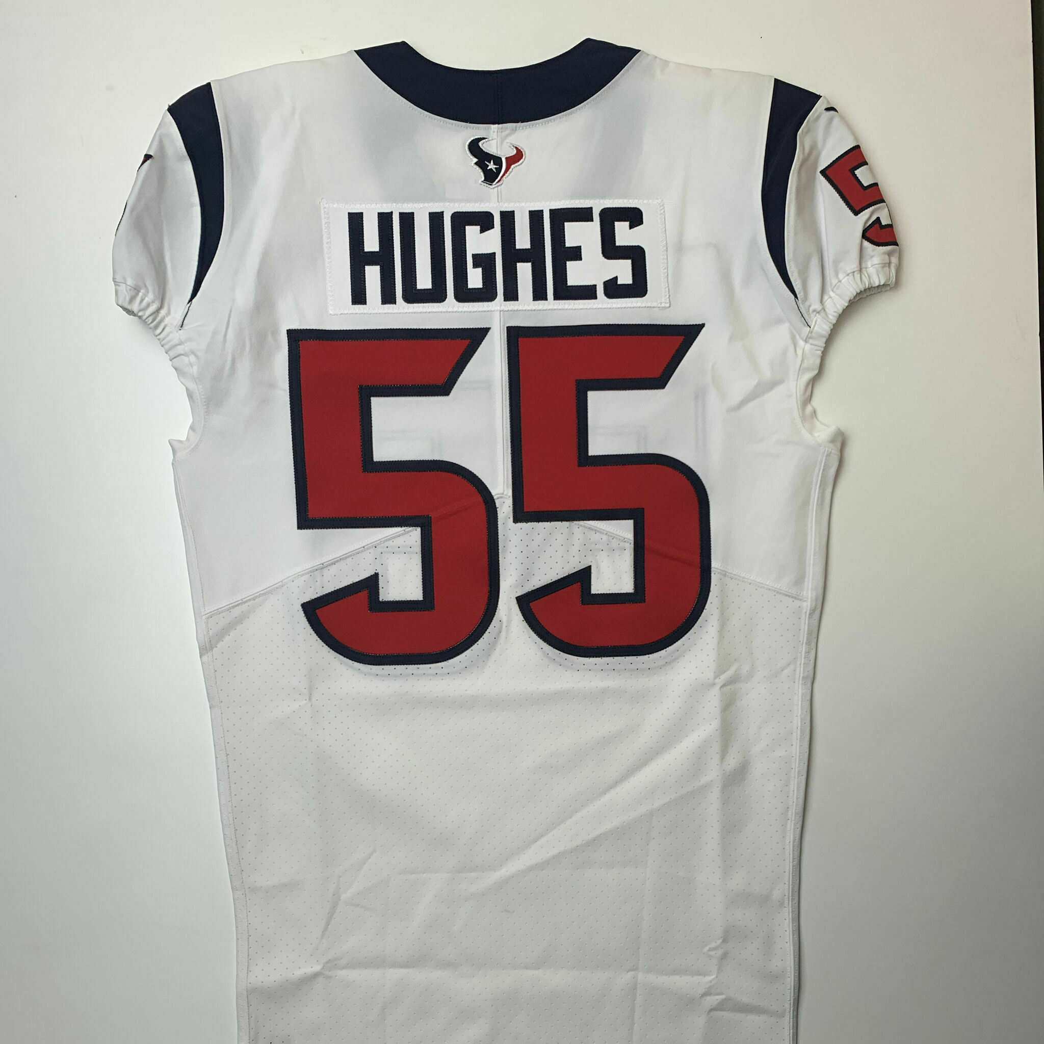#55 Hughes White Team-Issued Jersey