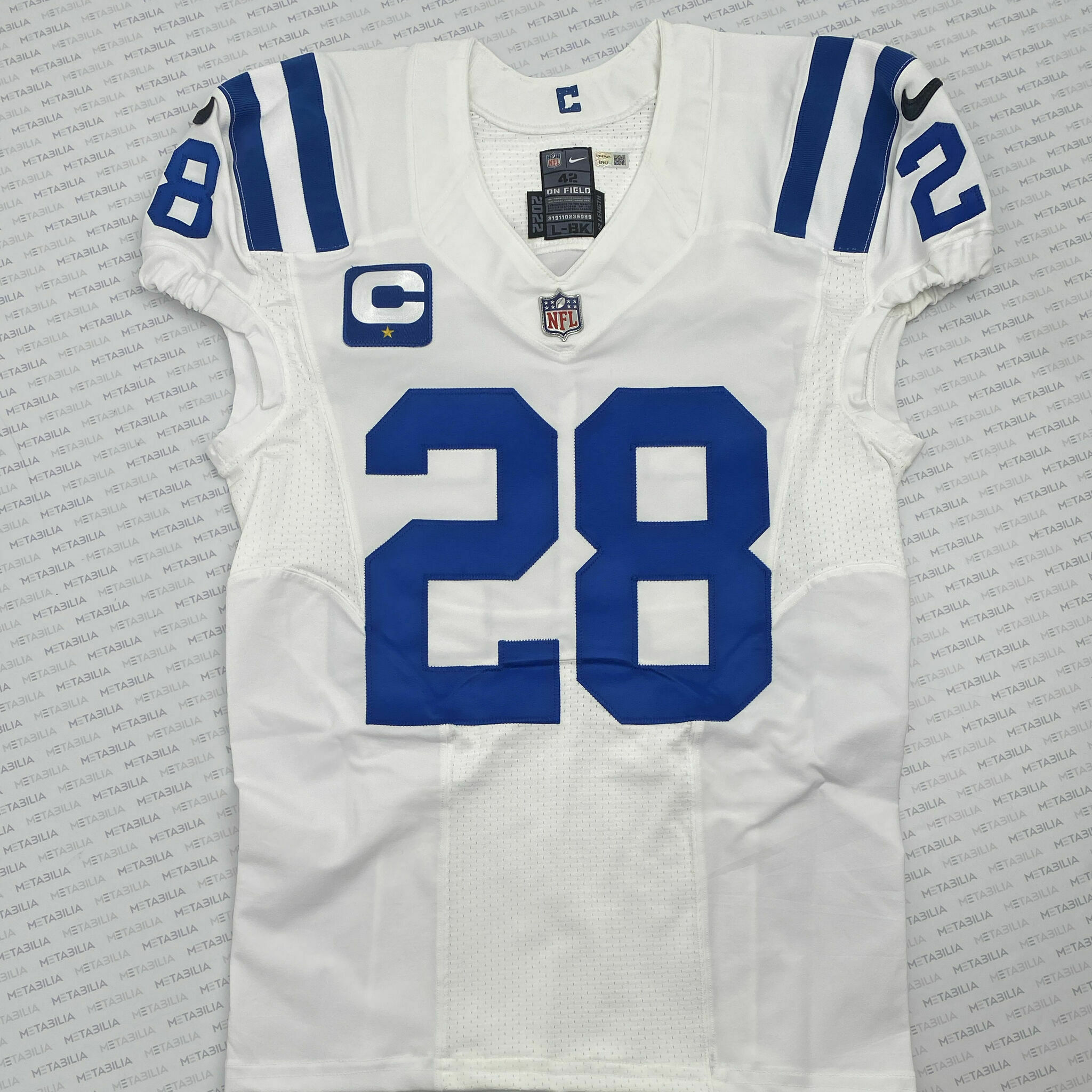 #28 Taylor Team-Issued White Jersey