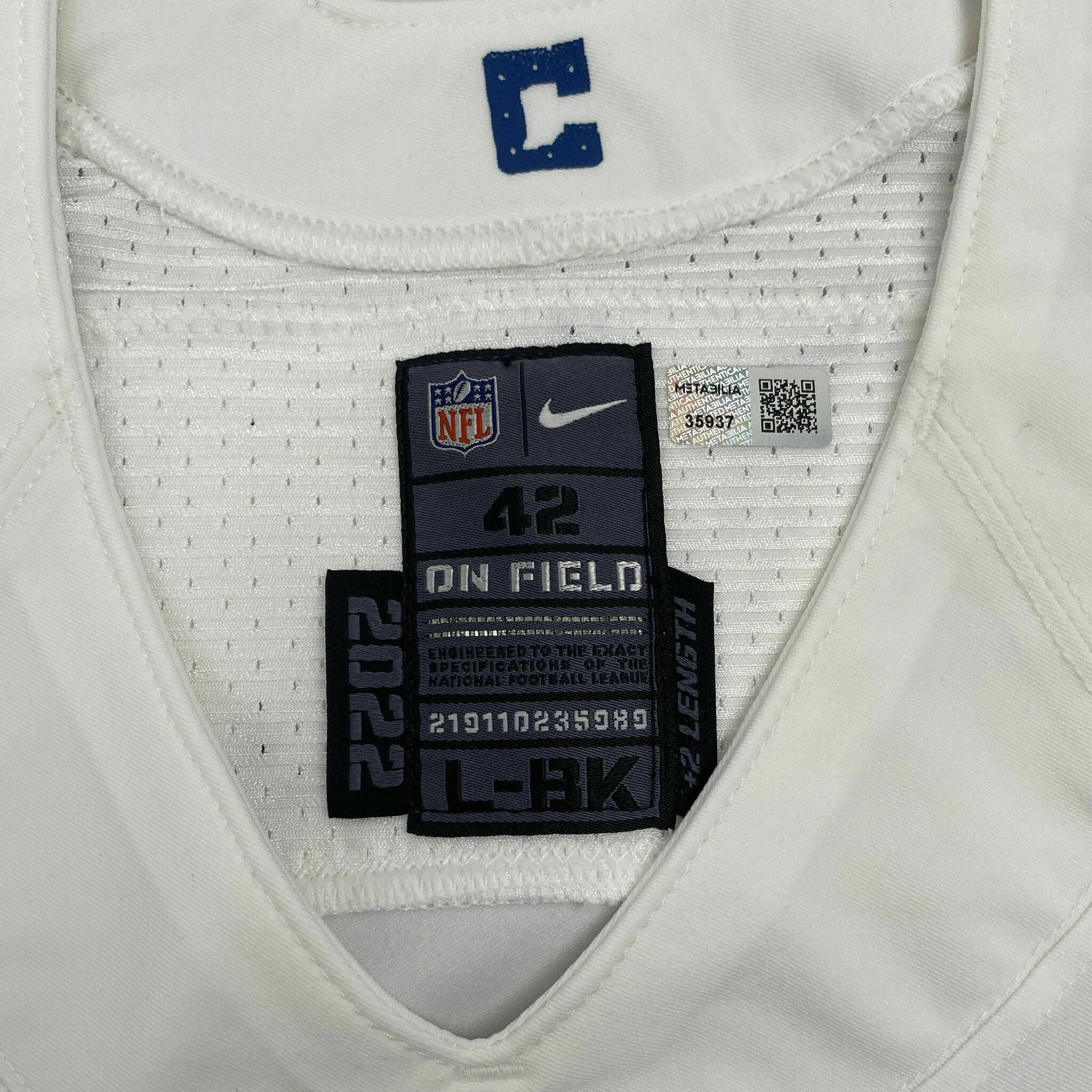 #28 Taylor Team-Issued White Jersey