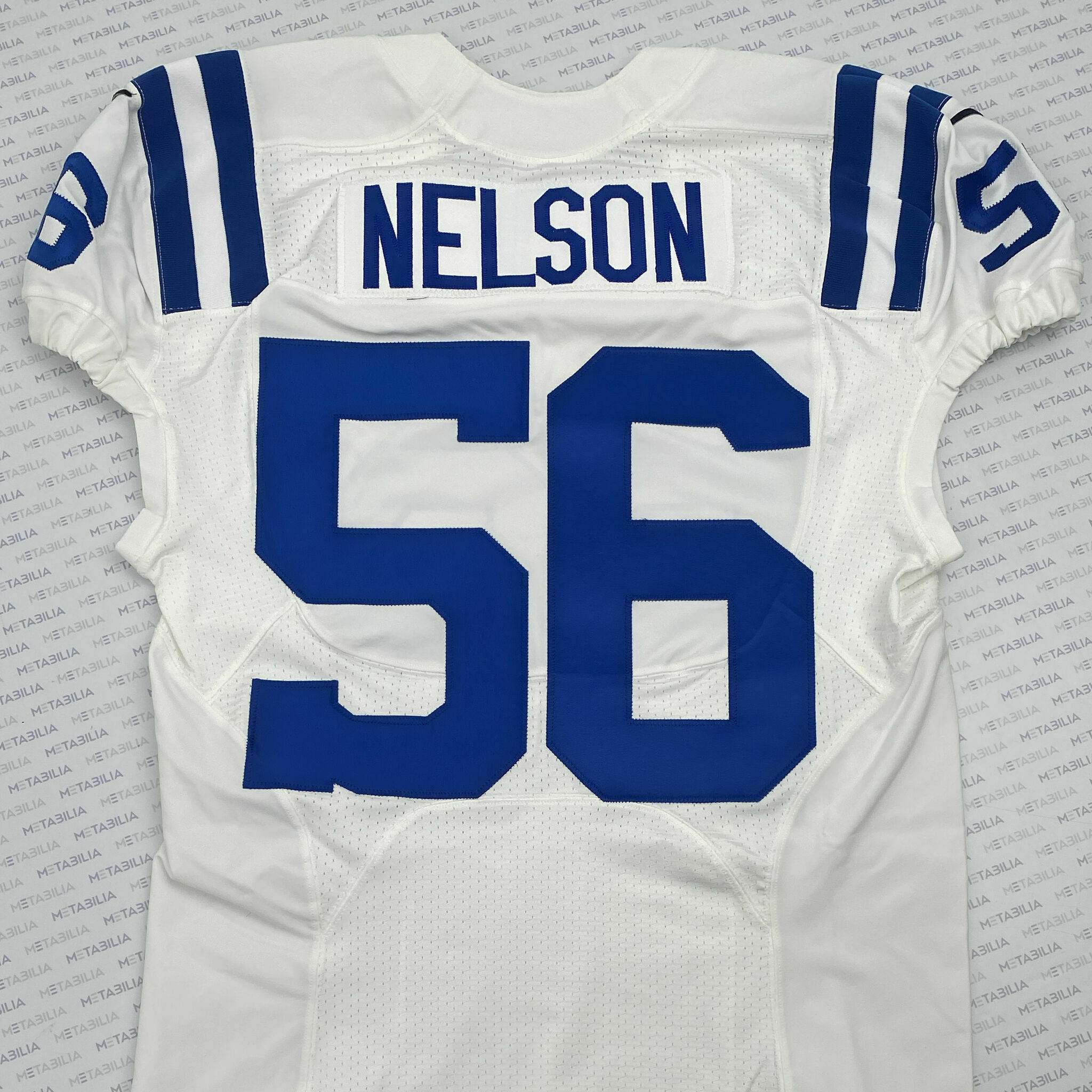 #56 Nelson Team-Issued White Jersey