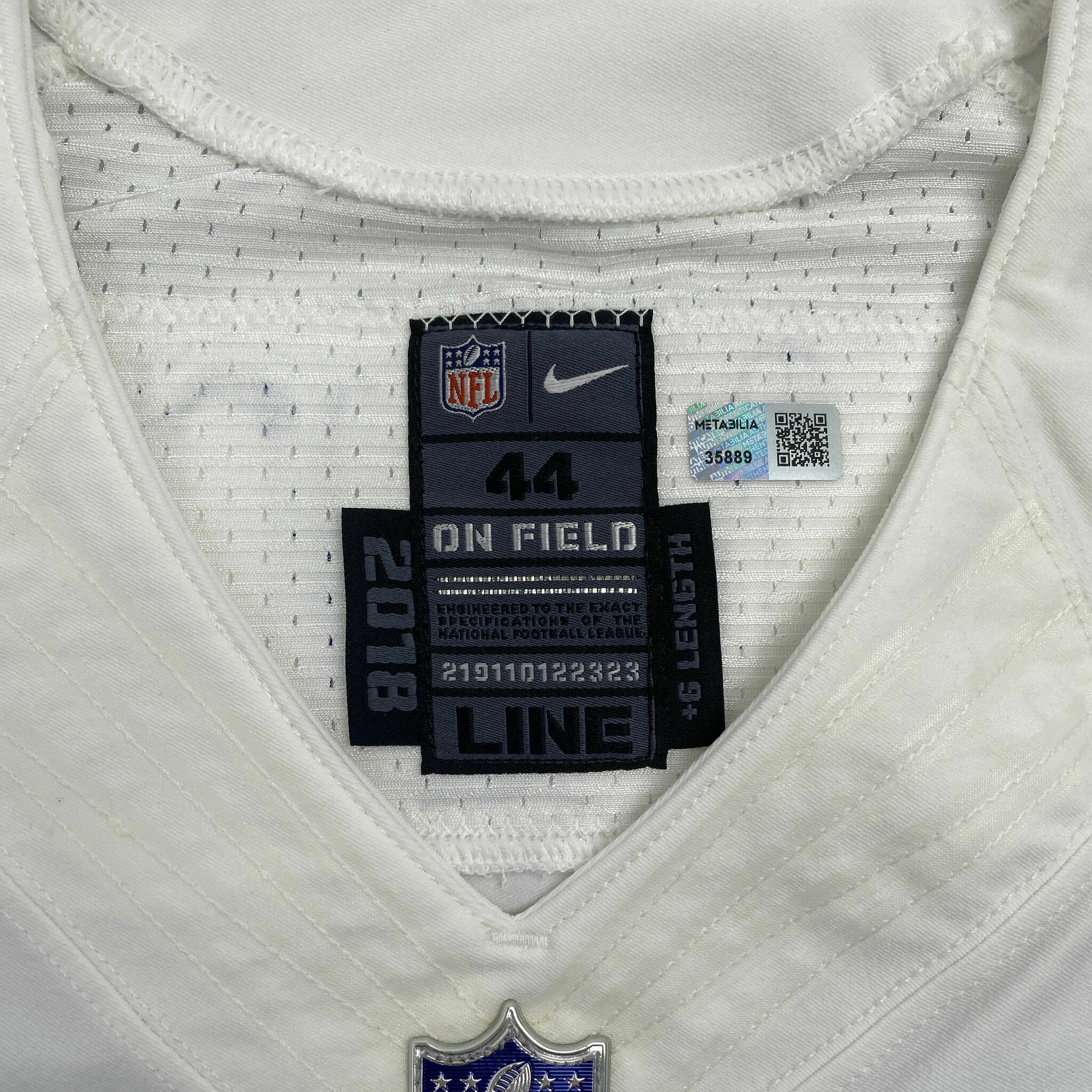 #56 Nelson Team-Issued White Jersey