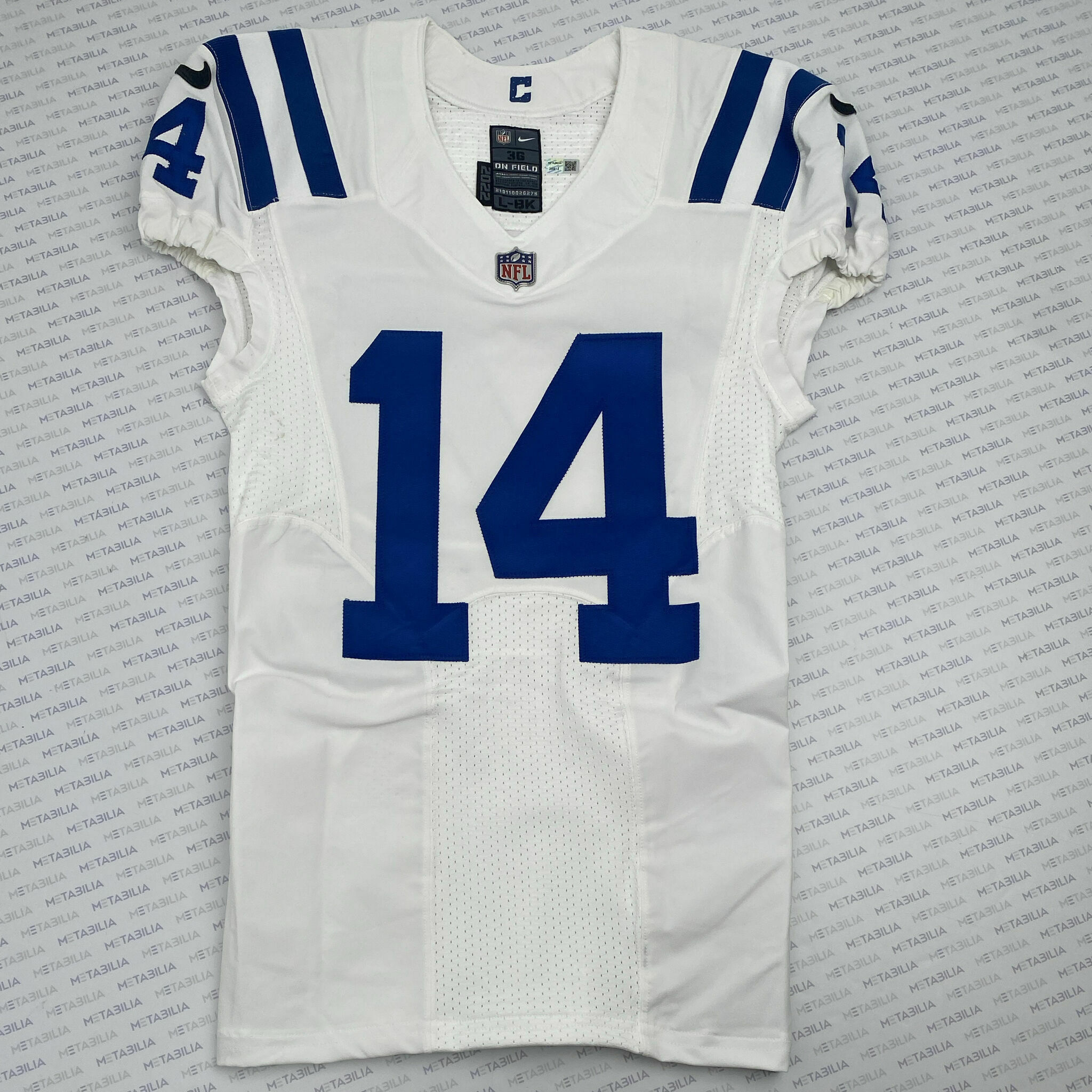 #14 Pierce Team-Issued White Jersey