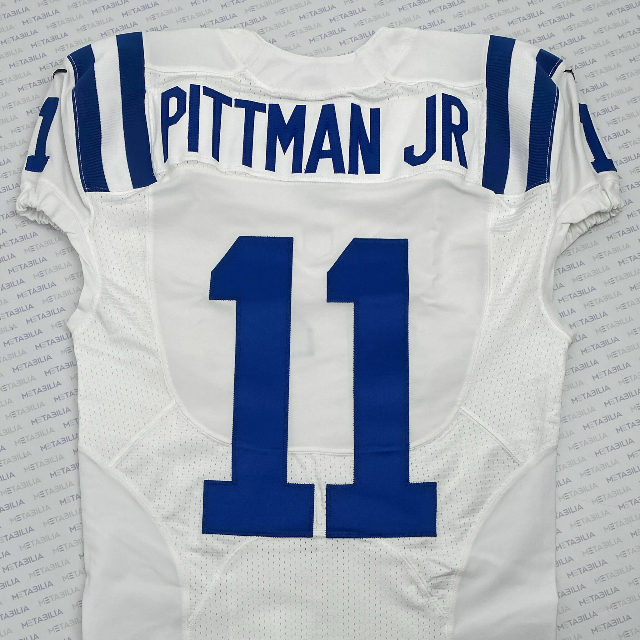 #11 Pittman Jr. Team-Issued White Jersey