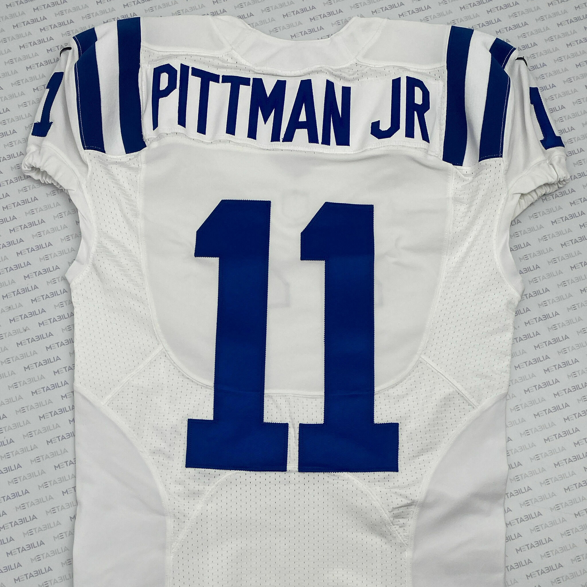 #11 Pittman Jr. Team-Issued White Jersey