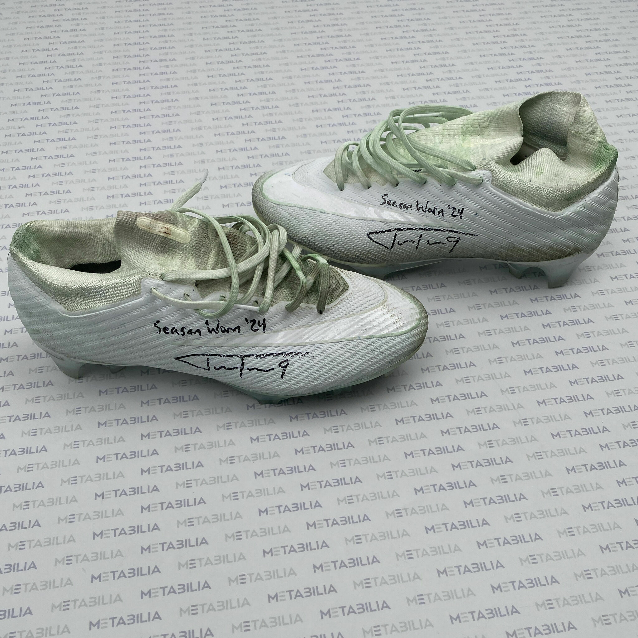 #9 Tucker Signed & Inscribed Game-Worn Cleats - 2024-2025 Season