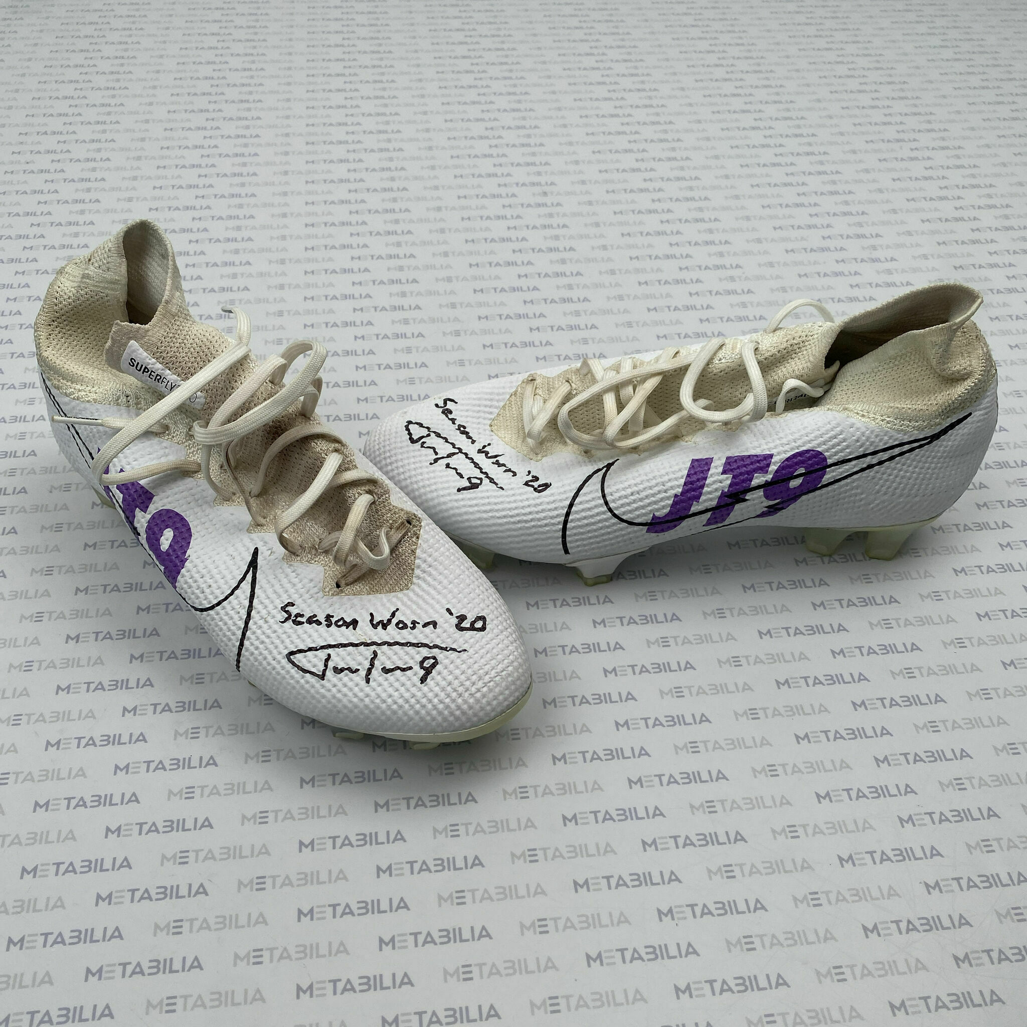 #9 Tucker Signed & Inscribed Game-Worn Cleats - 2020-2021 Season