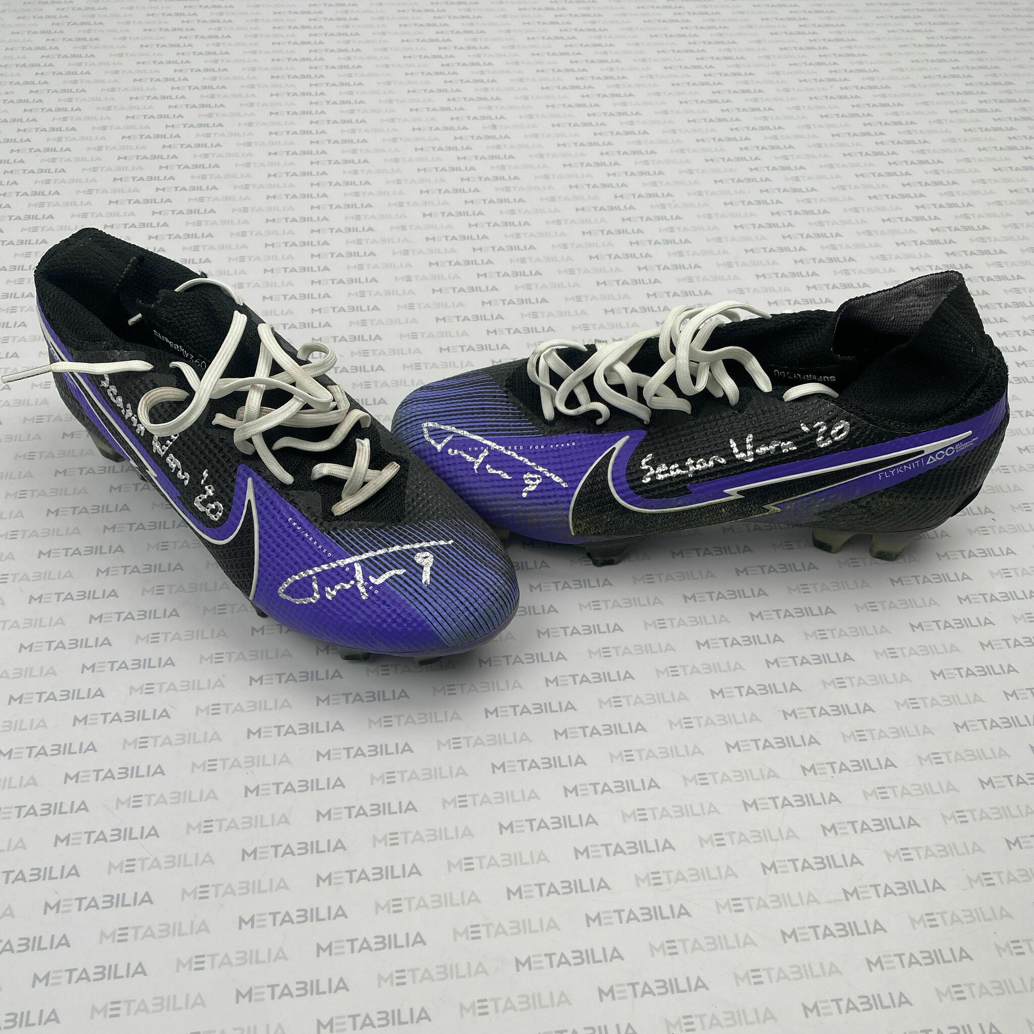 #9 Tucker Signed & Inscribed Game-Worn Cleats - 2020-2021 Season