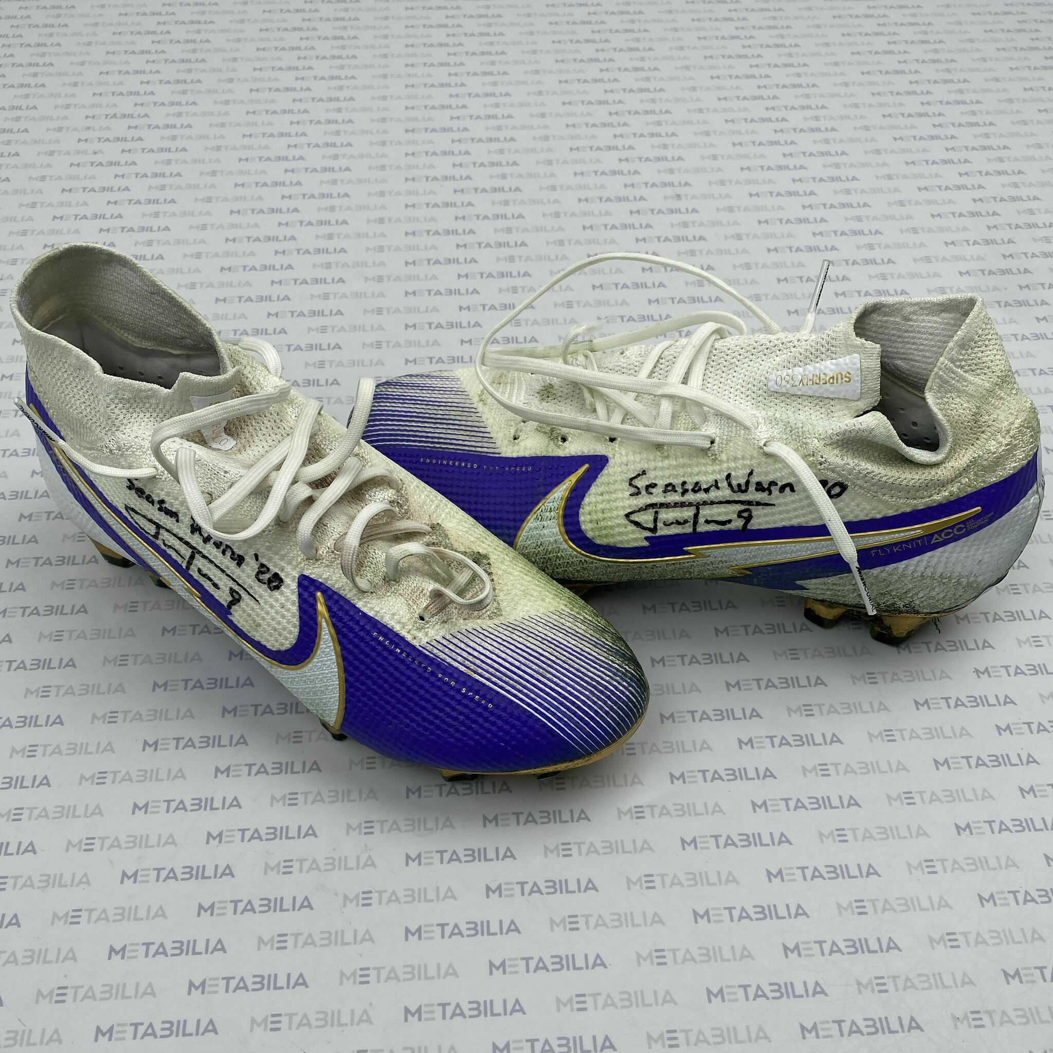 #9 Tucker Signed & Inscribed Game-Worn Cleats - 2020-2021 Season