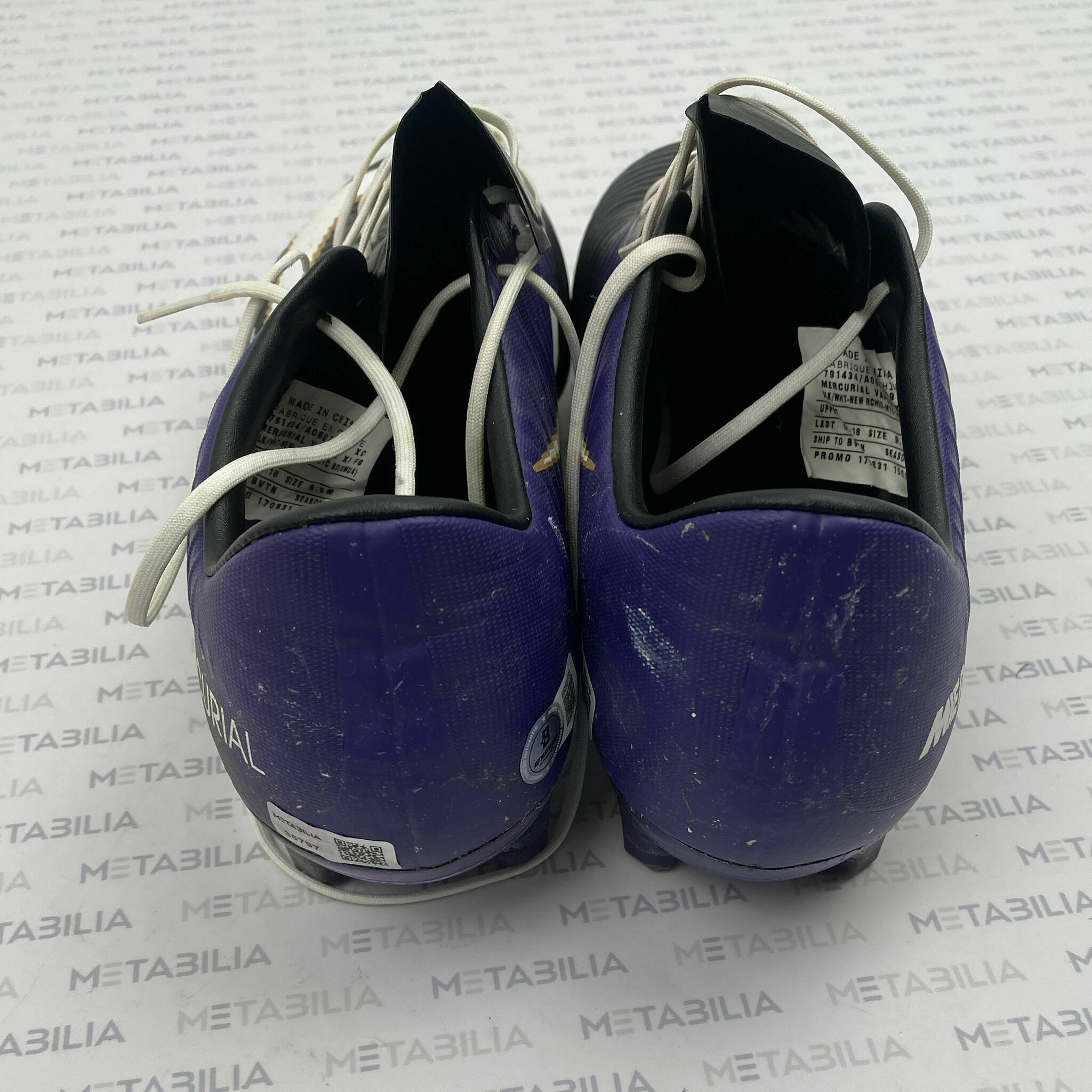 #9 Tucker Signed & Inscribed Game-Worn Cleats - 2017-2018 Season