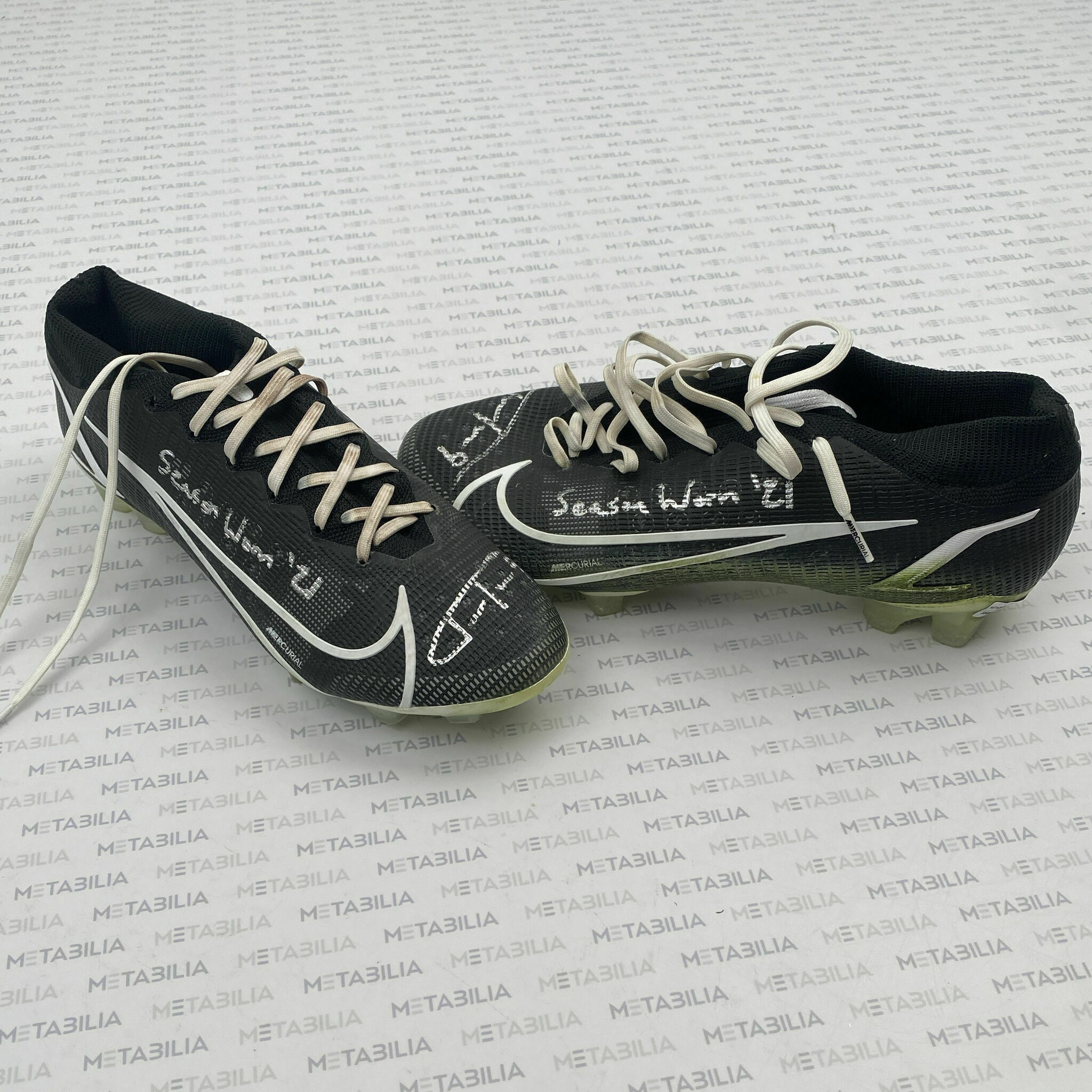 #9 Tucker Signed & Inscribed Game-Worn Cleats - 2021-2022 Season