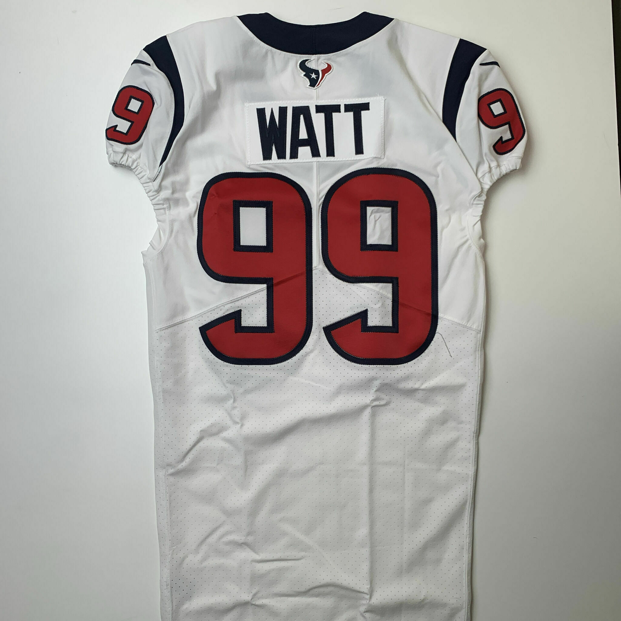 #99 Watt White Team-Issued Jersey
