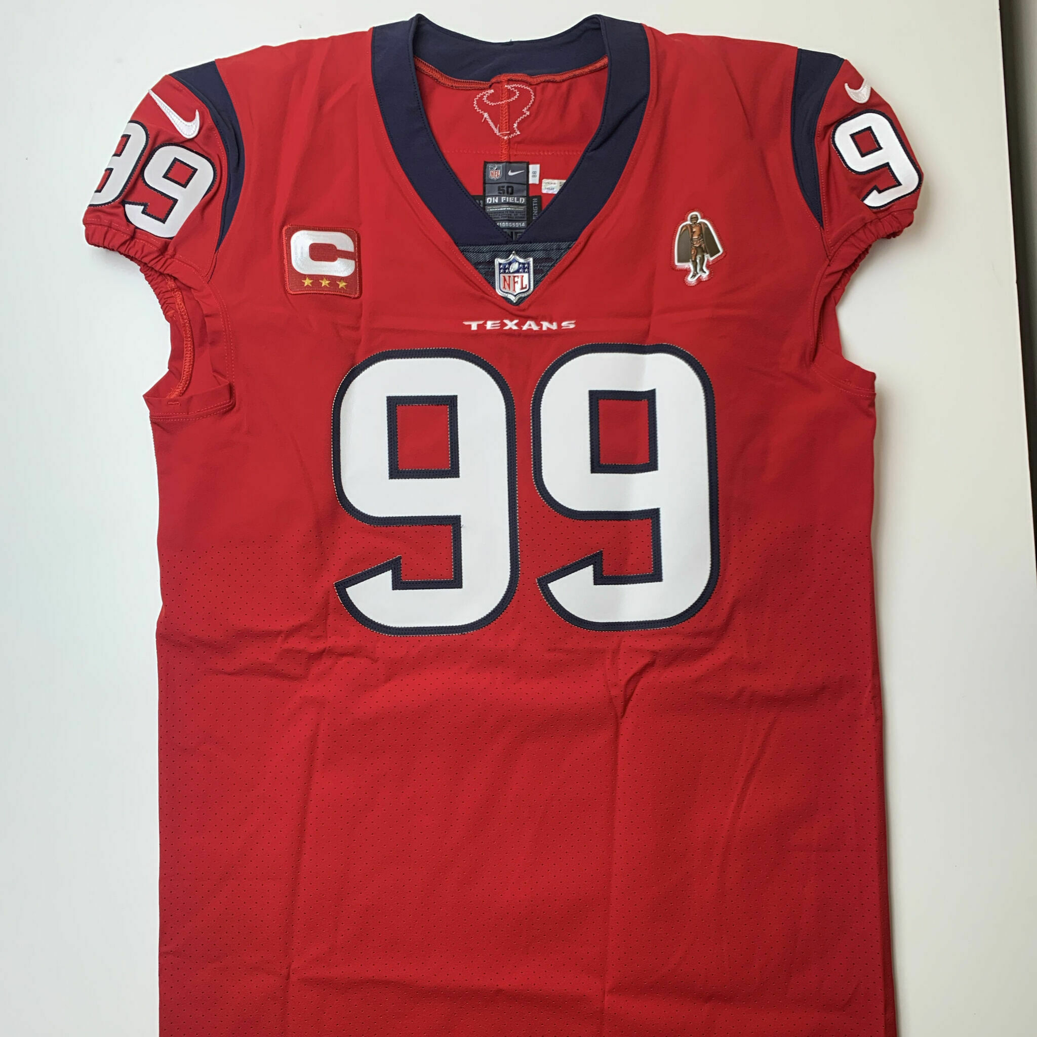 #99 Watt Red Team-Issued Jersey