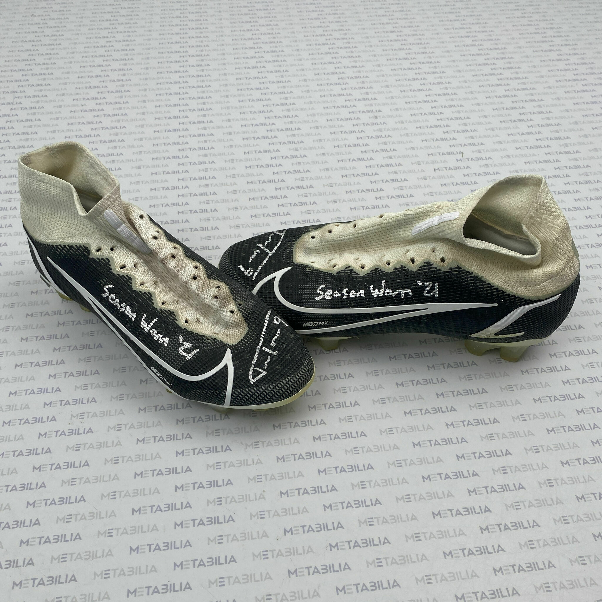 #9 Tucker Signed & Inscribed Game-Worn Cleats - 2021-2022 Season